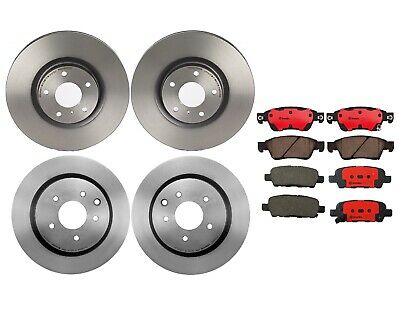 For MB W166 X166 Front & Rear Brake Kit Disc Rotors Ceramic Pads Sensors Brembo 